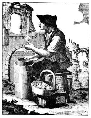 Eisverkäufer in Rom, um 1820 Eisverkäufer in Rom, um 1820